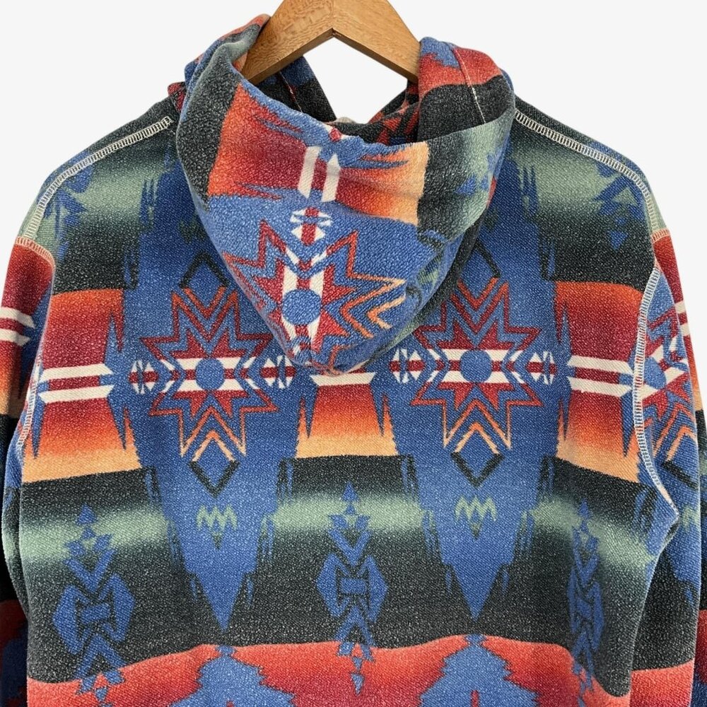 Polo Ralph Lauren Beacon Aztec Southwestern Fleece Hoodie Mens Medium Pullover - Picture 7 of 15